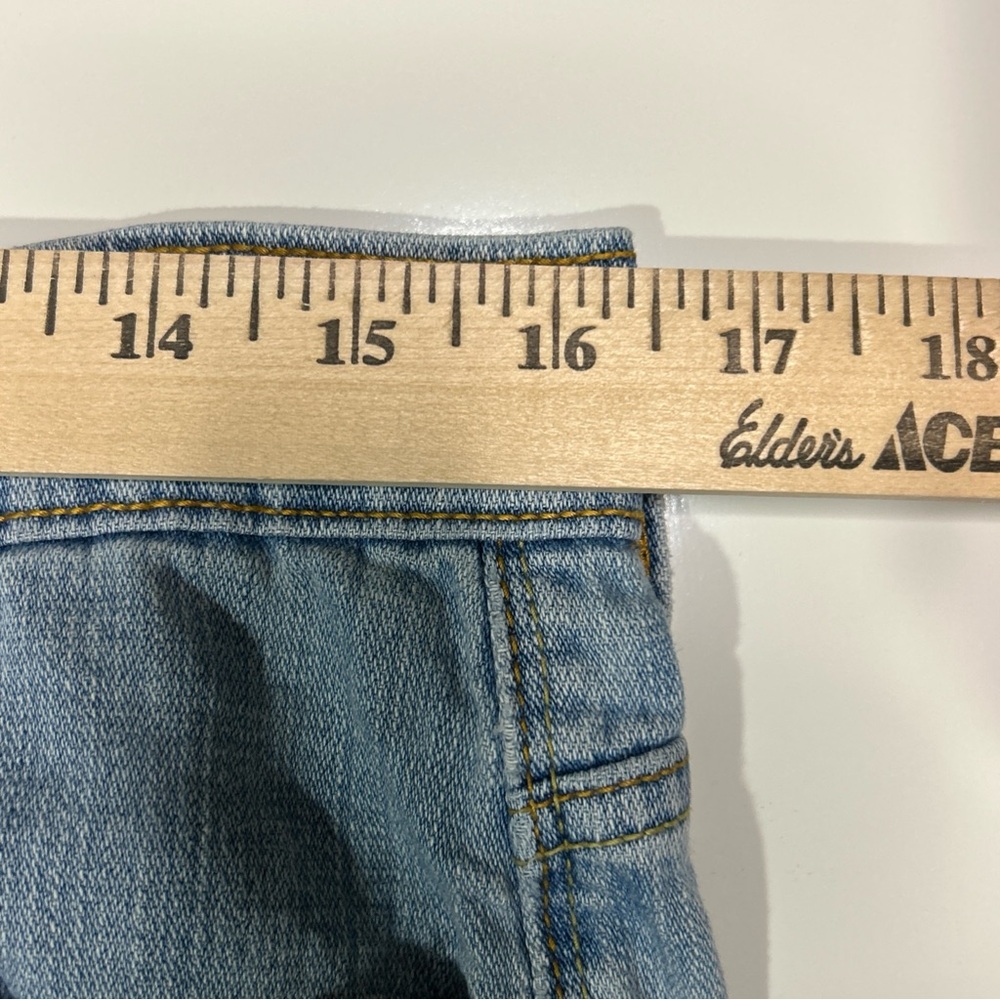 Levi’s 515 Jeans Shorts Women’s 10 Blue Cotton Outdoor Stretch Roll Up Vintaged - Picture 10 of 14